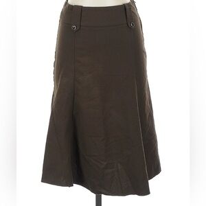 Elegant Brown A-Line Skirt